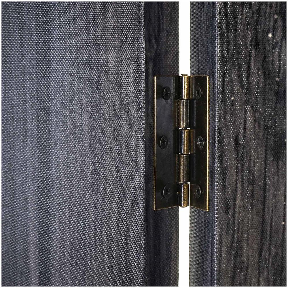 Mendler Paravento divisore doppia immagine 6 pannelli M68 180x240cm scritte