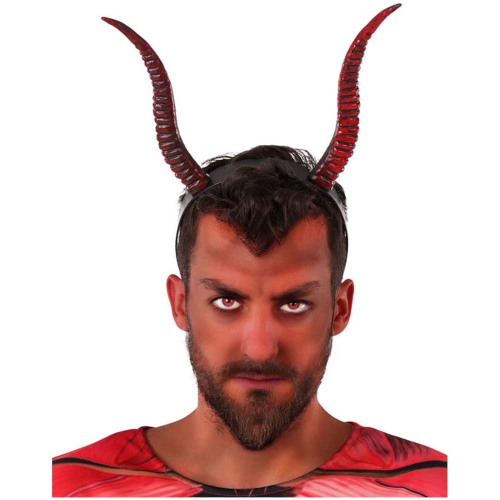 Cerchietto Con Corna Di Diavolo Per Adulto - Foto 1