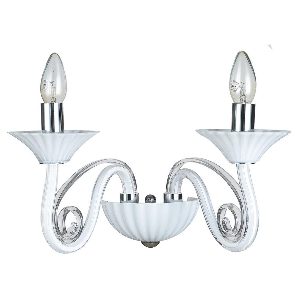Applique Moderna Bianca 2 Luci, E14 - Foto 1