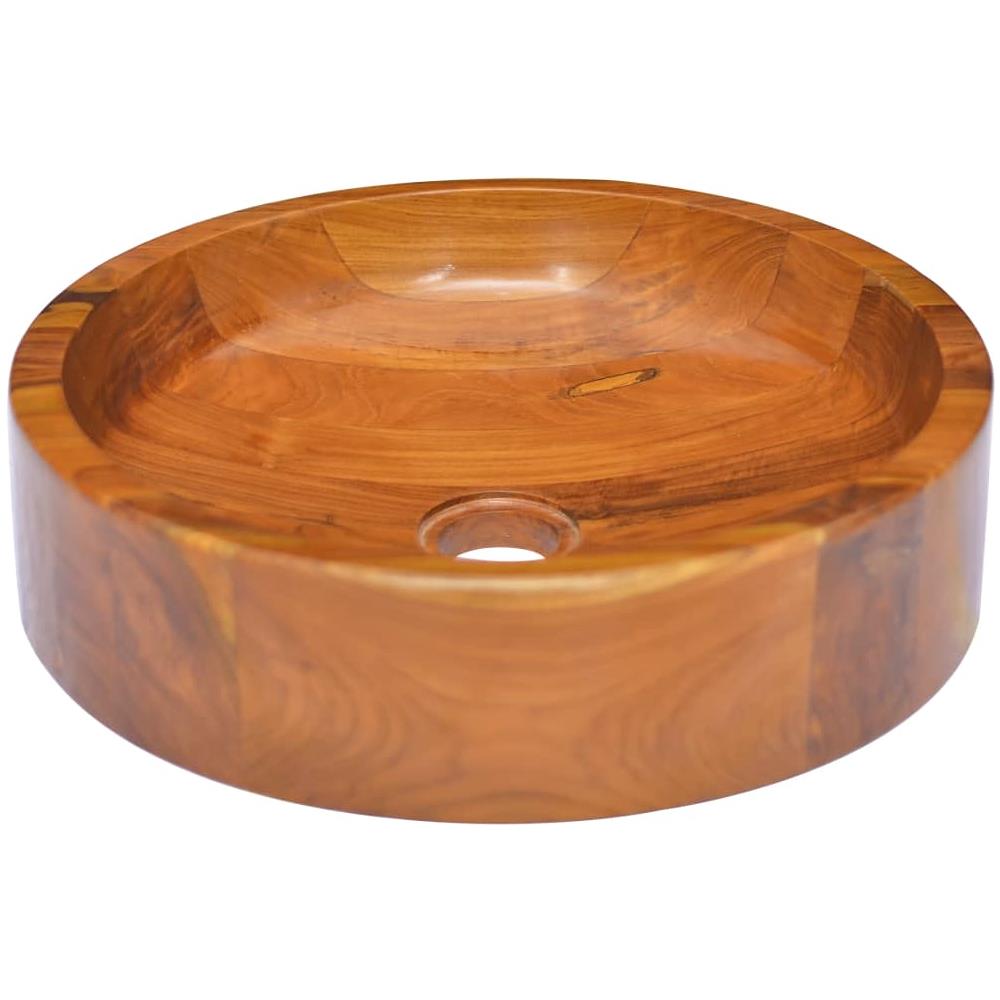 Lavabo in Legno Massello di Teak ?40x10 cm - Foto 1