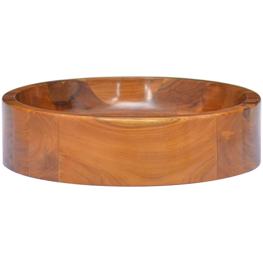 Lavabo in Legno Massello di Teak ?40x10 cm - Foto 3