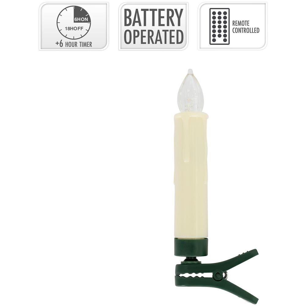 Set Di 20 Candele A Led Bianco Caldo Con Telecomando - Foto 2