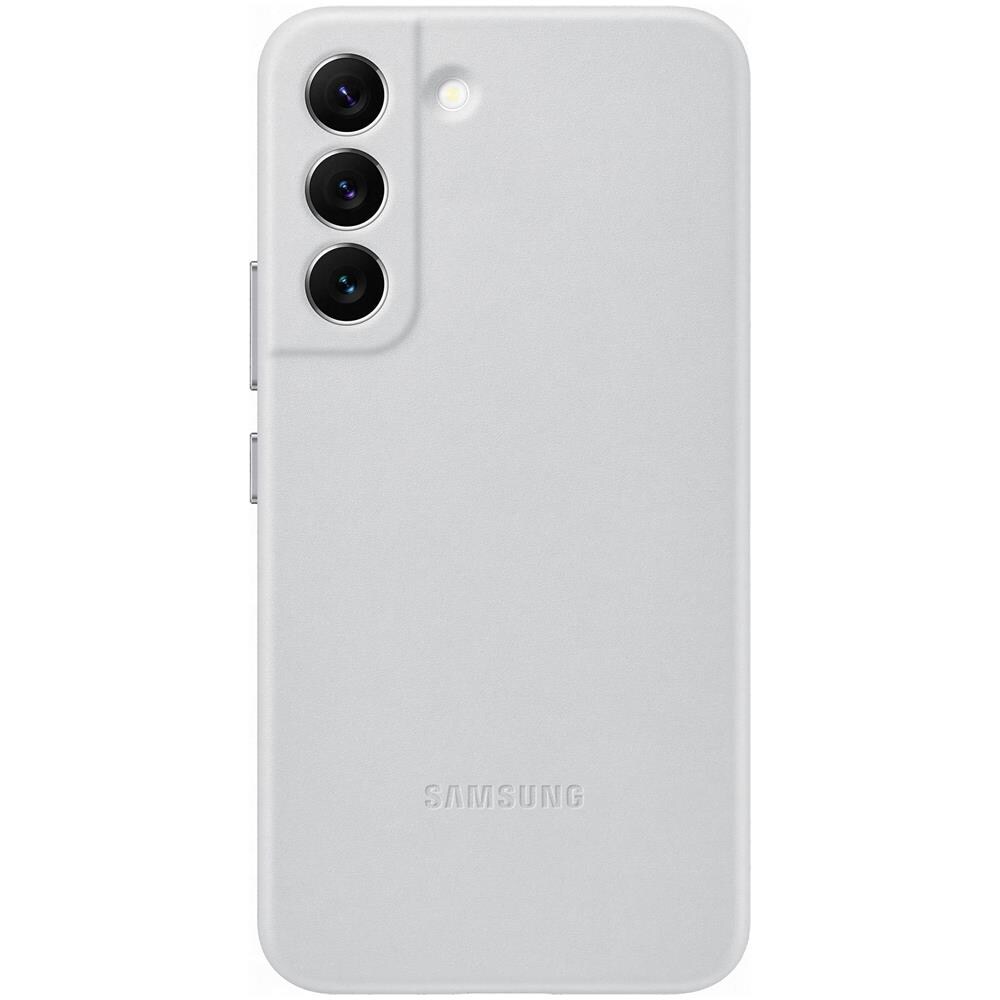 Leather Cover Light Gray Galaxy S22 - Foto 1