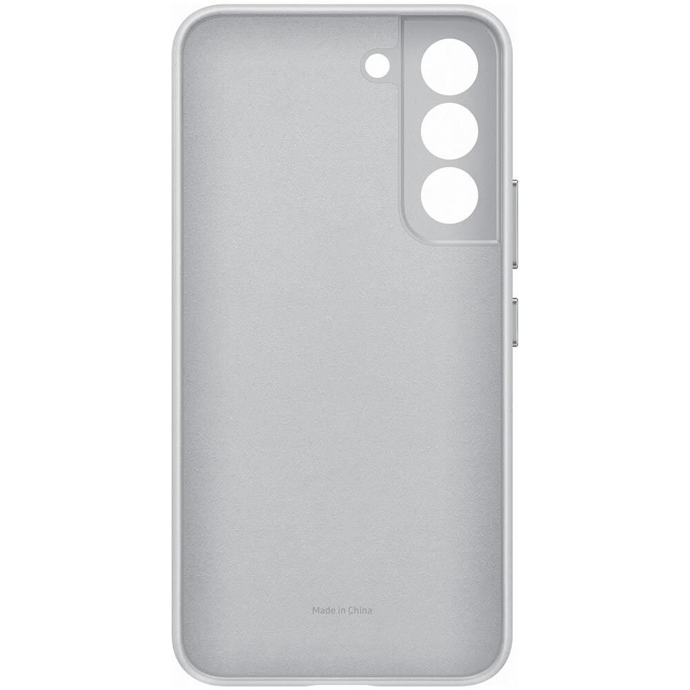 Leather Cover Light Gray Galaxy S22 - Foto 4