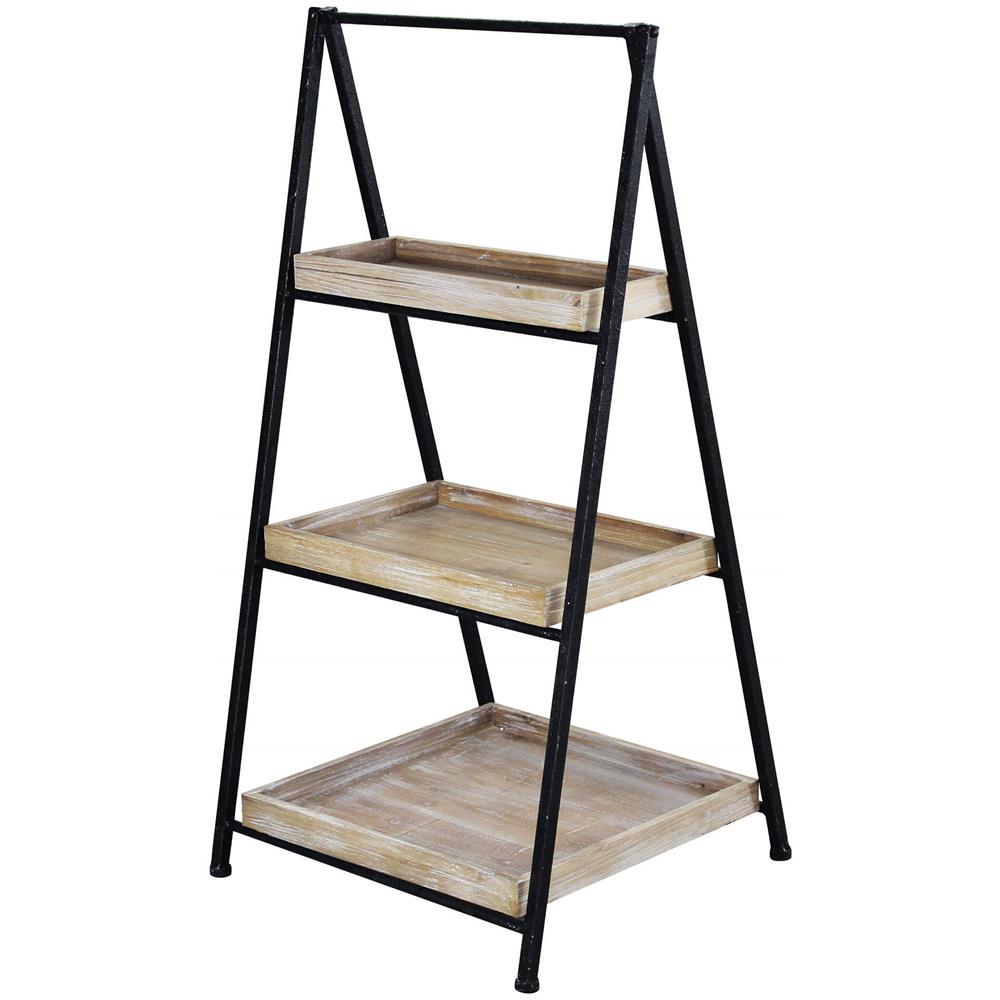 Levely - Libreria Industrial In Legno E Acciaio - Foto 4