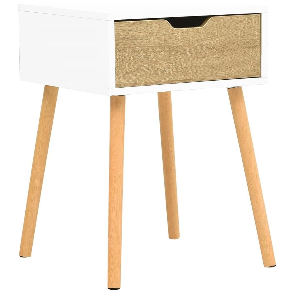 vidaXL Comodino Rovere Artigianale 40x36x65 cm in Legno Multistrato