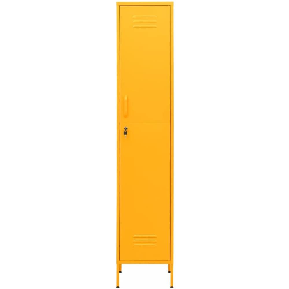 Armadio Giallo Senape 35x46x180 cm in Acciaio - Foto 3