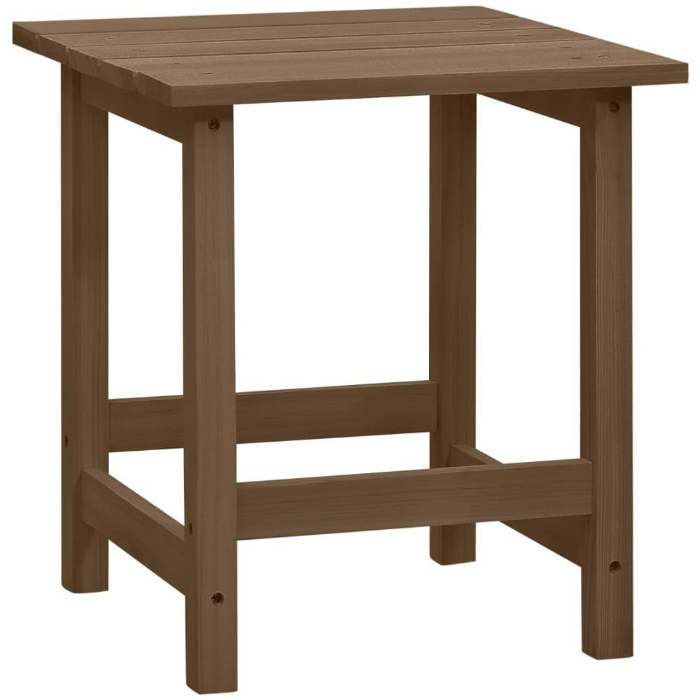 Sedia Adirondack Con Tavolo Abete Massello Marrone - Foto 8