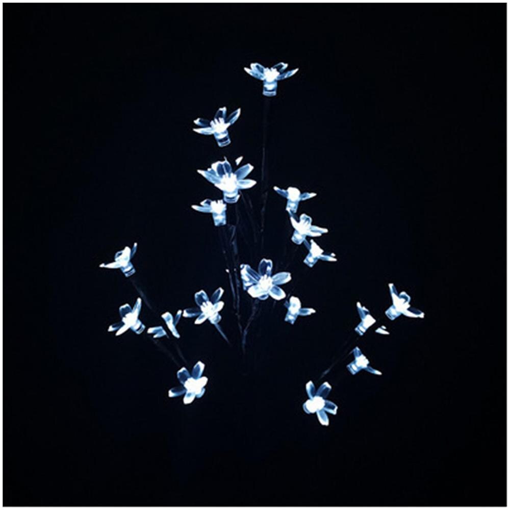 Statua Coniglio Solare Per Giardino Con 7 Luci LED Colorate - Decorazione In Resina Con Farfalla E Fiori, Impermeabile IP65 - 2