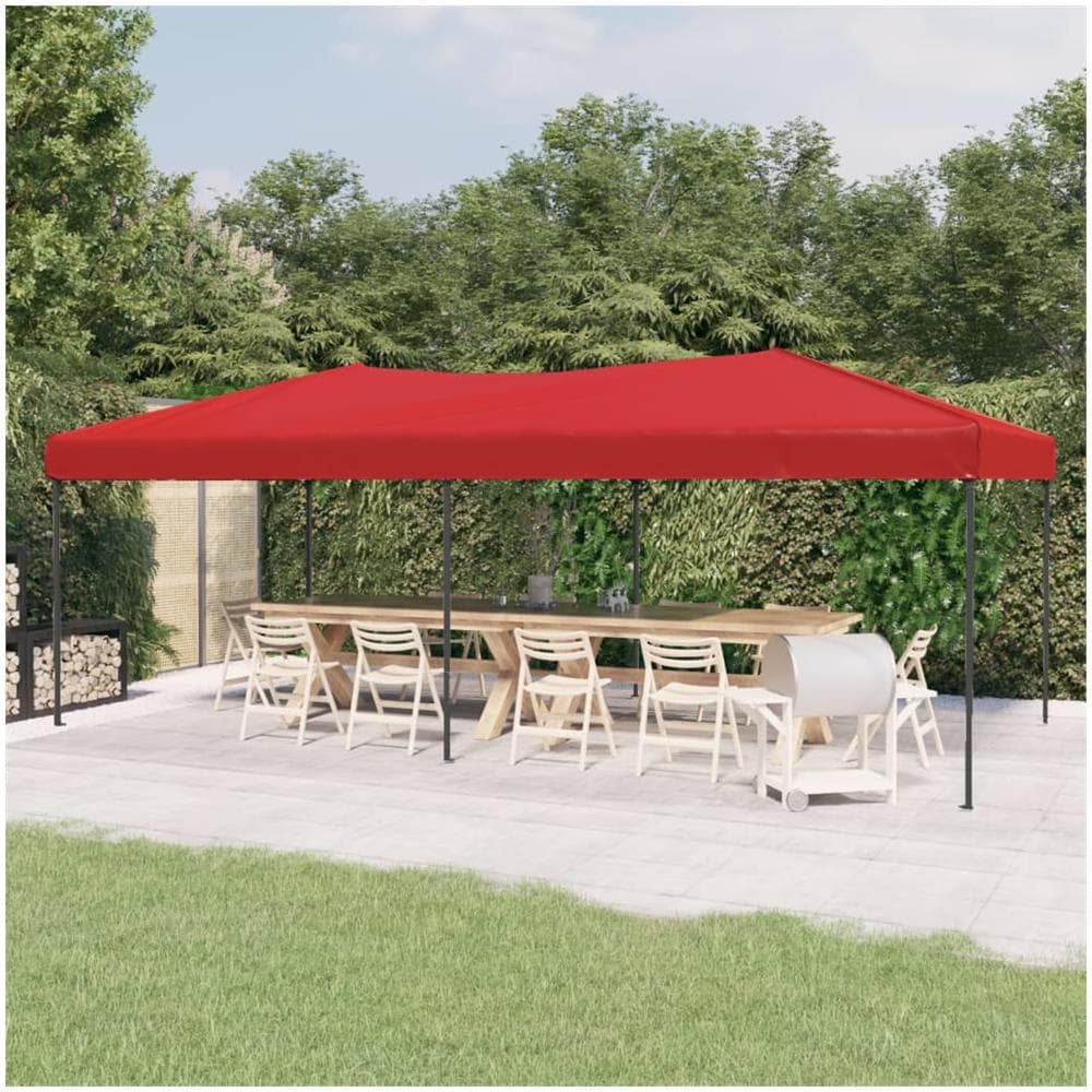 Tenda Per Feste Pieghevole Rosso 3x6 M - Foto 1