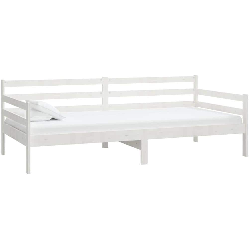 Dormeuse Bianca In Legno Massello Di Pino 90x200 Cm - Foto 2