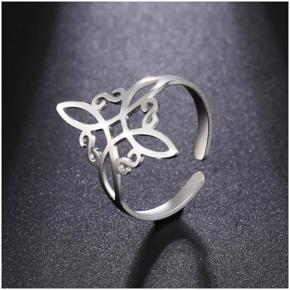 Elegante Anello In Acciaio Inossidabile Silver - Foto 2