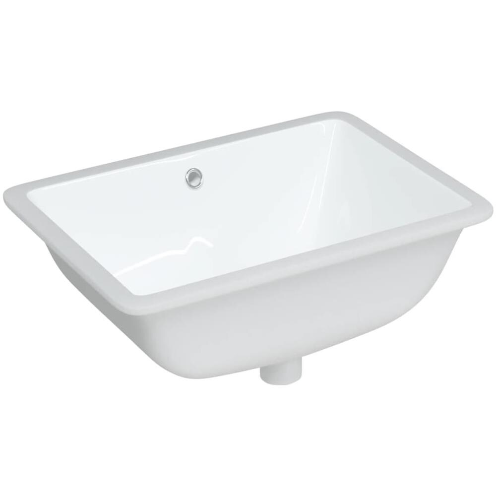 Lavandino Da Bagno Bianco 55,5x37,5x19 Cm Rettangolare Ceramica - Foto 2