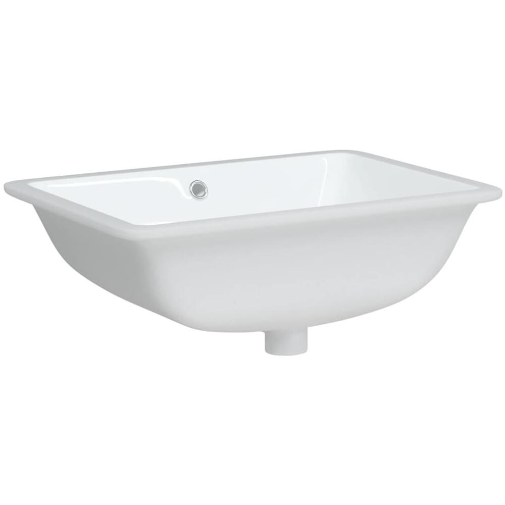 Lavandino Da Bagno Bianco 55,5x37,5x19 Cm Rettangolare Ceramica - Foto 3