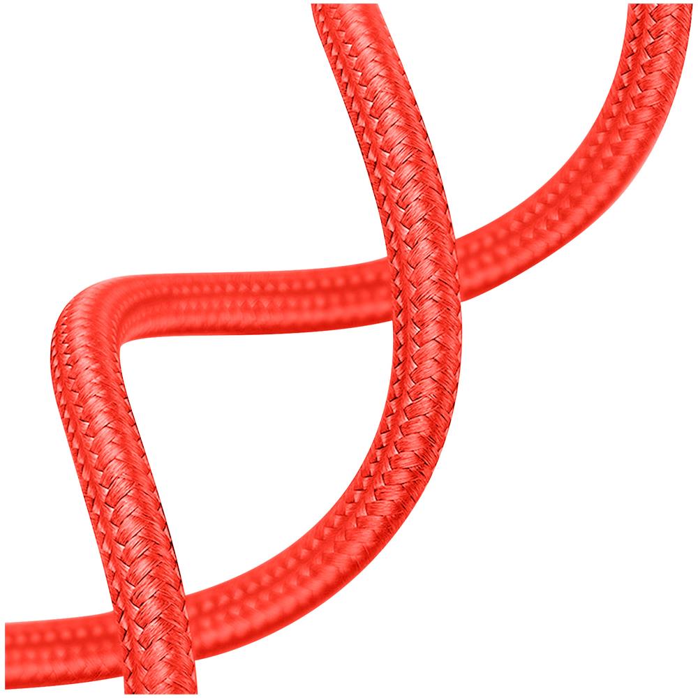 Cover Semirigida Per Iphone 15 Pro Cordino Nylon Intrecciato Serie Corda Rossa - Foto 2