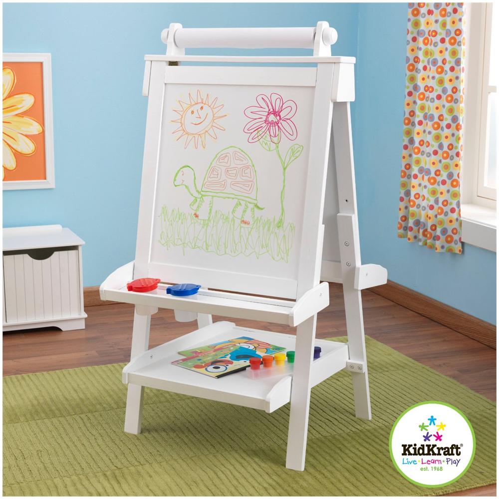 Legno Adjustable Wooden Easel - White 65x62x122 62040 - Foto 1