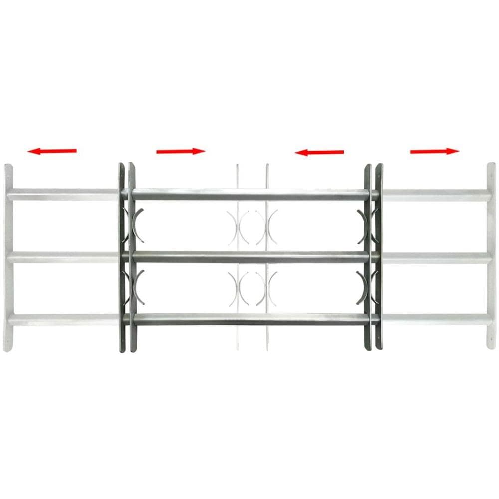 Griglia Regolabile Protezione Finestre 3 Barre Trasversali 1000-1500mm - Foto 2