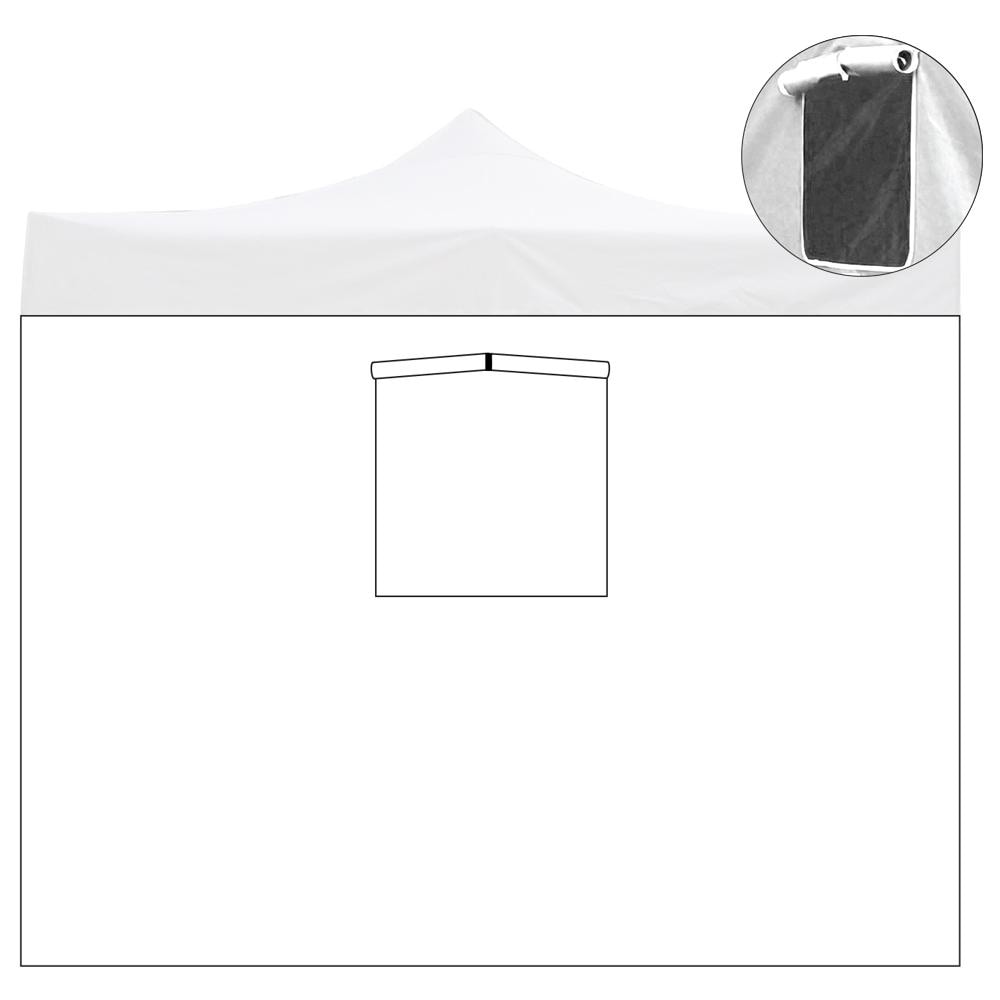 Telo Laterale Con Finestra Gazebo 3x3mt Tessuto Oxford 600d Impermeabile 9005/3 - Foto 1