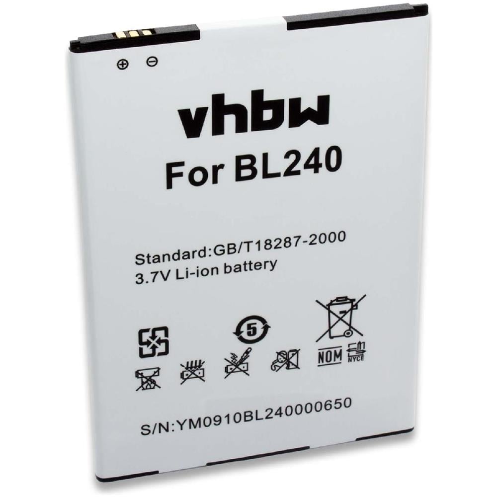 Batteria Li-polymer 3000mah (3.7v) Per Telefono Cellulare Lenovo A936 Sostituisce Lenovo Bl240. - Foto 1