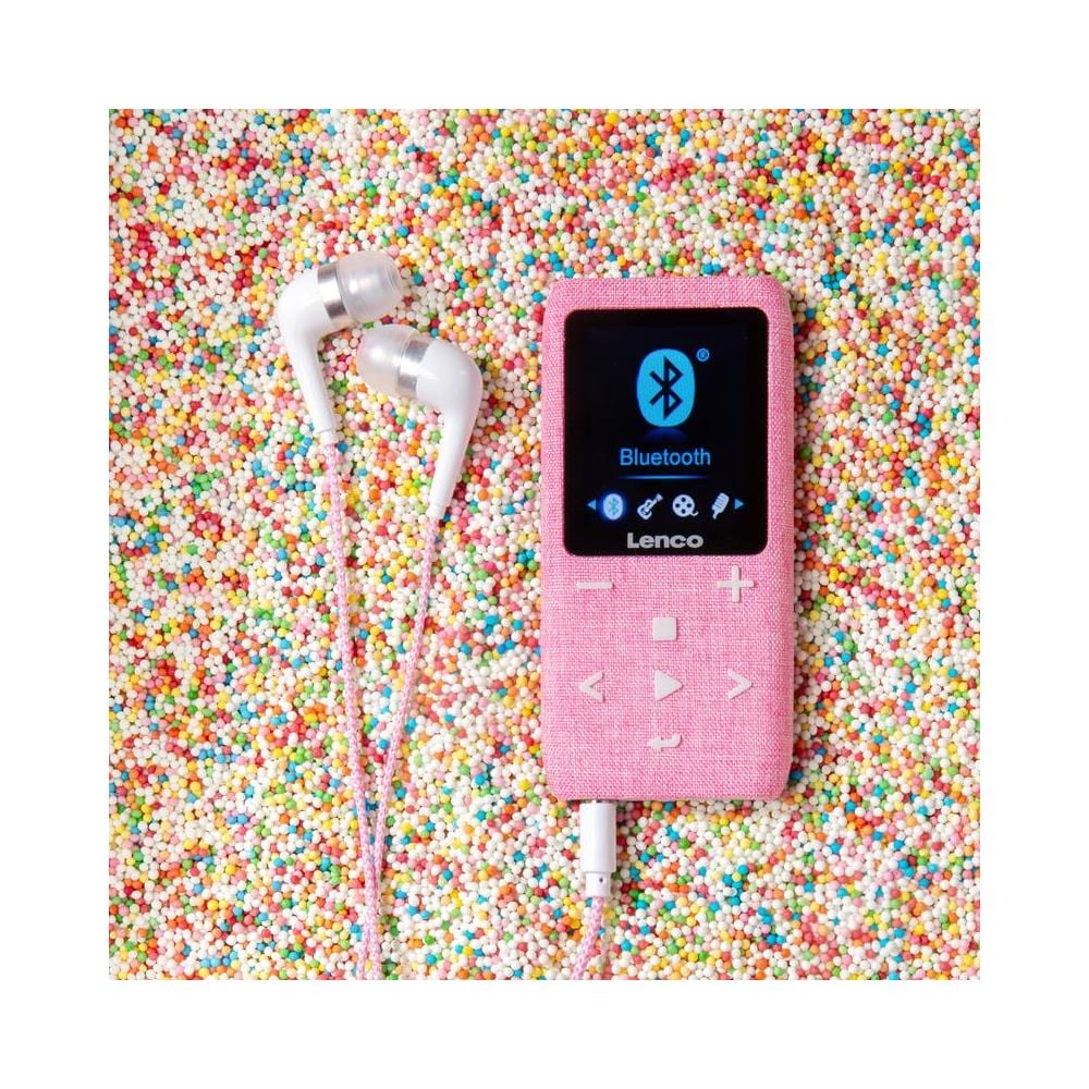 "Lenco Xemio-861 - Lettore MP3 Bluetooth, scheda Micro SD da 8 GB, Bluetooth, radio FM, funzione memo vocale, display TFT da 1,8"", funzione e-book, memoria fino a 64 GB, colore: Rosa" - Foto 10