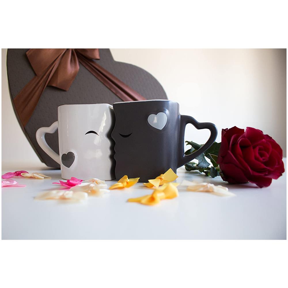 Tazza Da Caffè / set Bacio Tazze In Ceramica (grigio)  - Foto 2