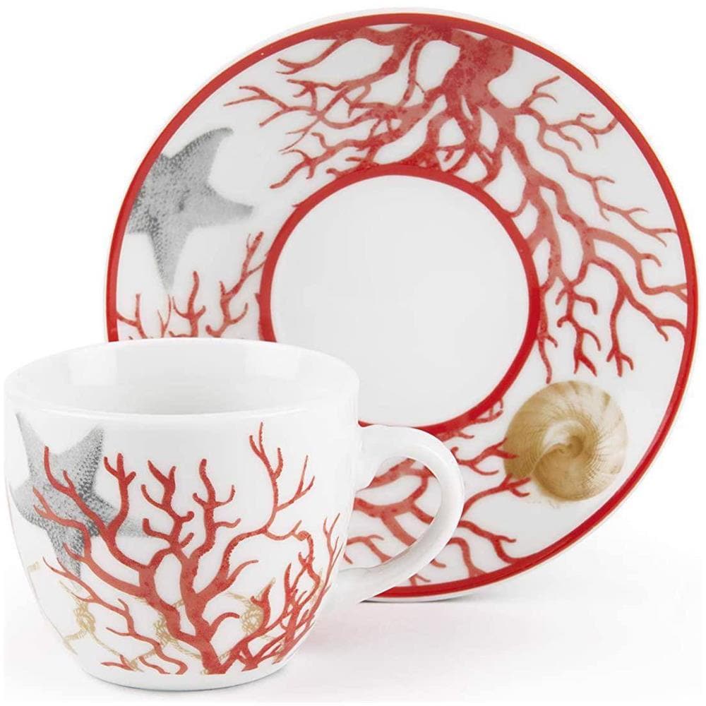Coral, Coordinati Stoviglie Tavola, Qualità Extra - Tazze Caffè - Foto 2