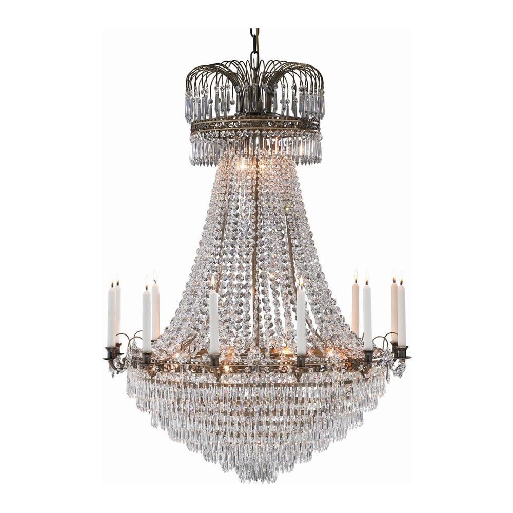 Lampadario In Cristallo A 15 Luci Lampada Da Soffitto Antica, E14 - Foto 1