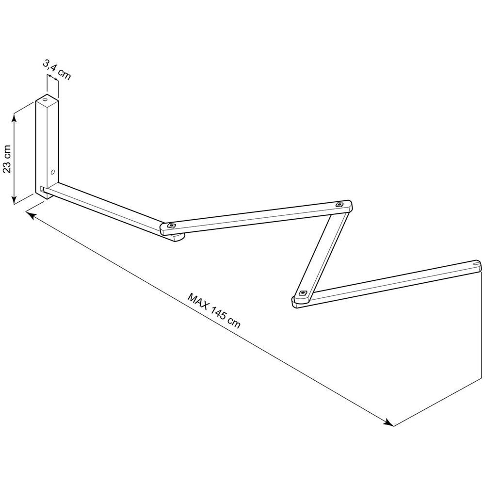 Supporto Da Parete Pinocchio Xl Per Lampade Da Parete Modello Pinocchioxl01 Legno 230x400x1450 Mm Legno - Foto 2