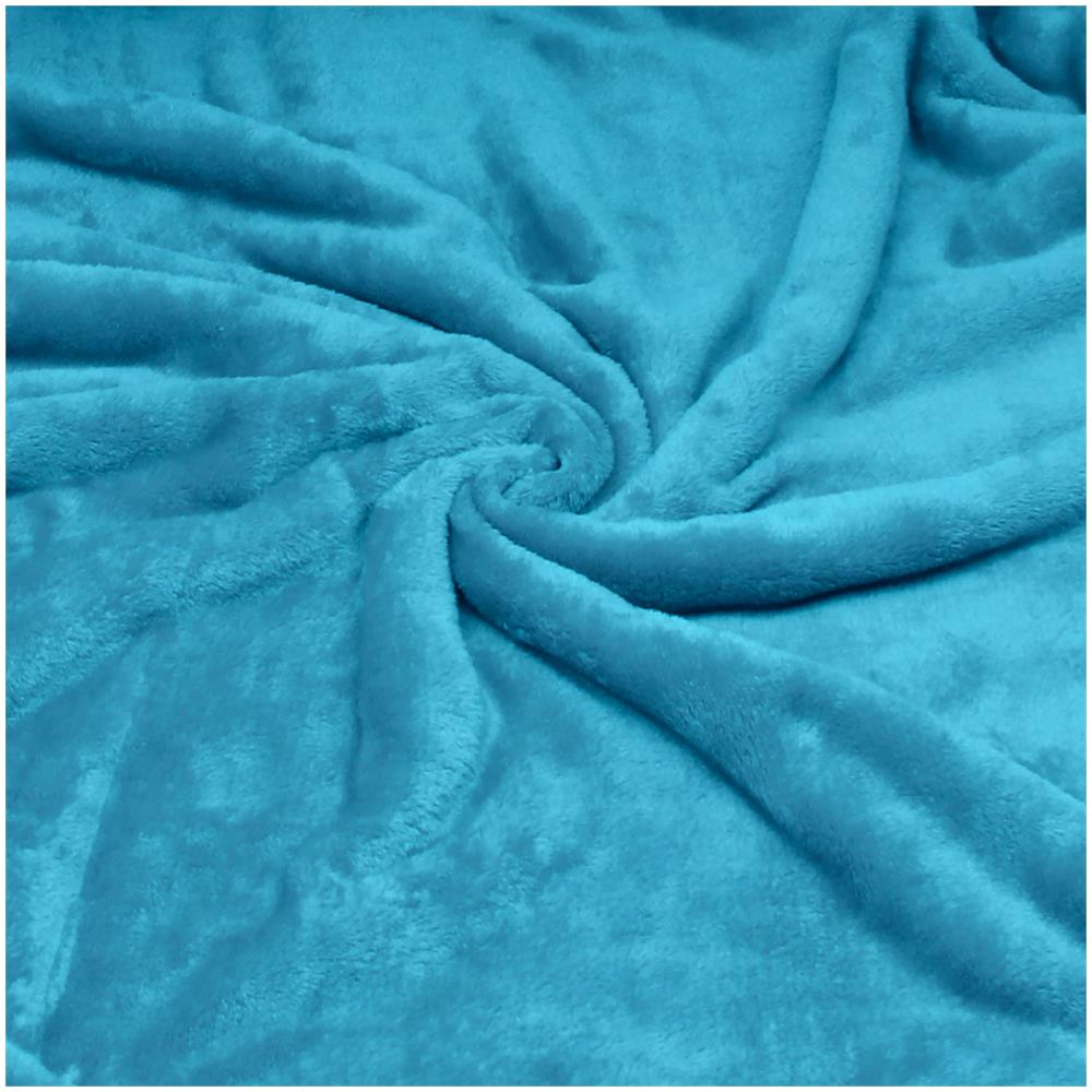 Briebe - Coperta Per Divano / Letto 220x240cm A Doppio Strato In Pile Calde, Accoglienti  Blu Petrolio - Foto 4