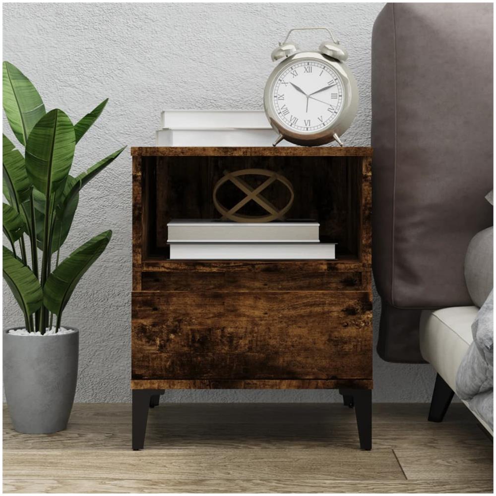 Comodino Rovere Fumo 40x35x50 Cm - Foto 1