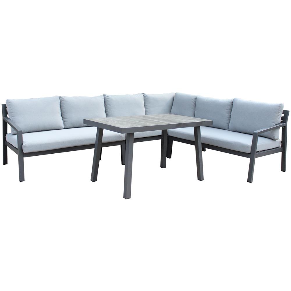 Bora - Salotto Angolare In Alluminio Con Tavolino - Foto 2