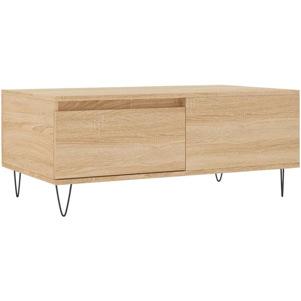 Tavolino Salotto Rovere Sonoma 90x50x36,5 Cm Legno Multistrato - Foto 2