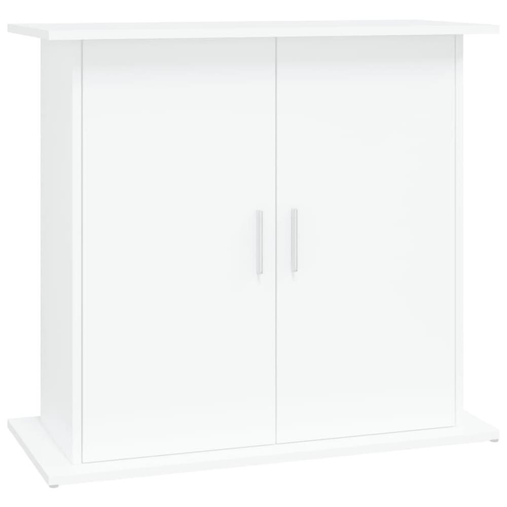Supporto per Acquario Bianco 81x36x73 cm in Legno Multistrato - Foto 1