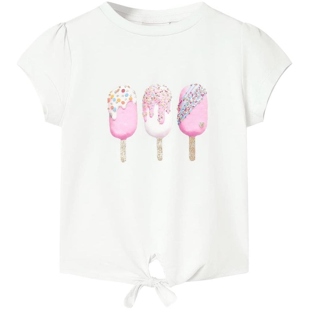 Maglietta per Bambini Ecru 128 - Foto 1