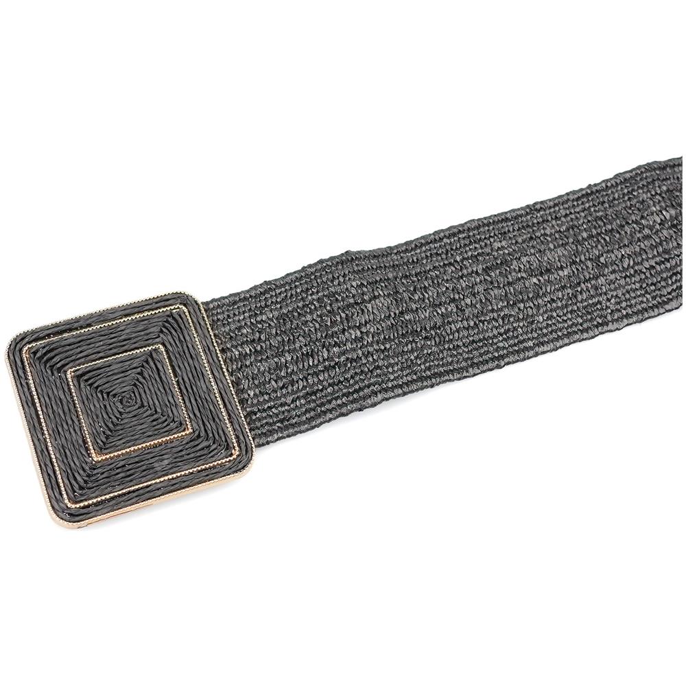 Cintura con Gancio e Fibbia Chic Nero - Foto 2