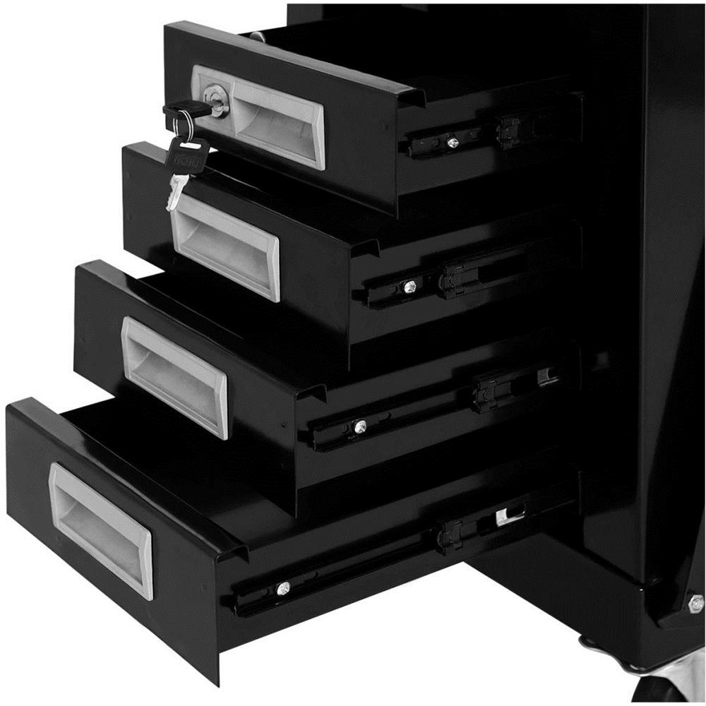 Carrello Di Saldatura Con 4 Cassetti Neri - Foto 4