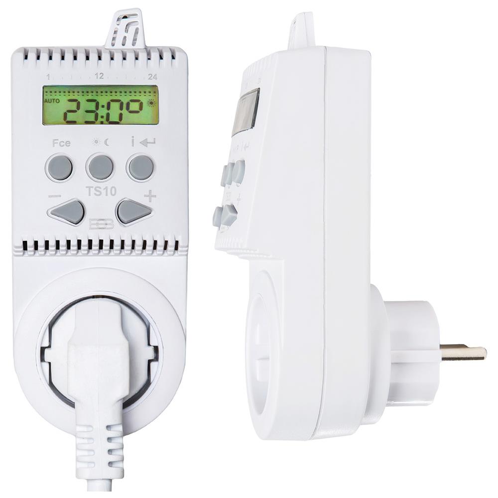 Termostato Per La Presa Di Corrente Ts10 - Bianco - Foto 2