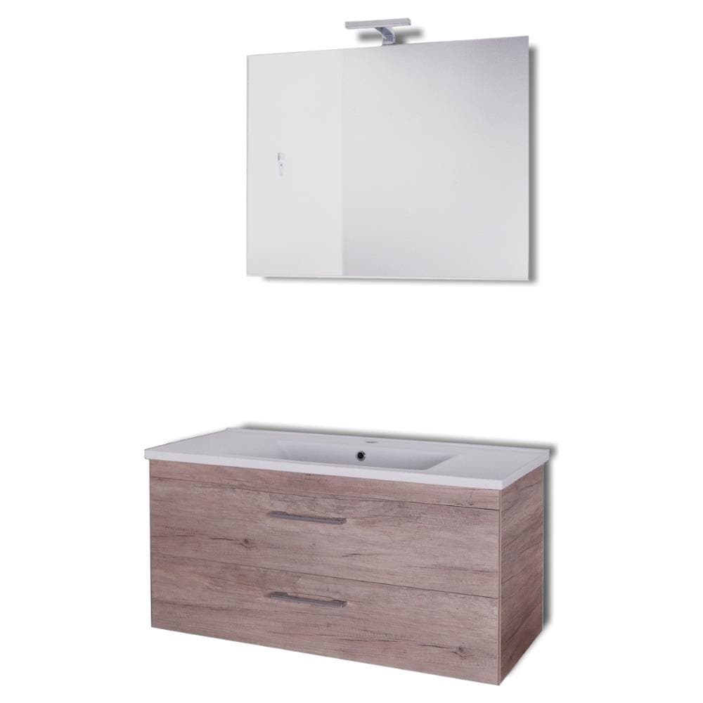 Mensolone In Laminato Sospeso Per Lavabi Da Appoggio Arredo Bagno Made In Italy *** Misure : L65xp47xh50 Cm - Foto 1