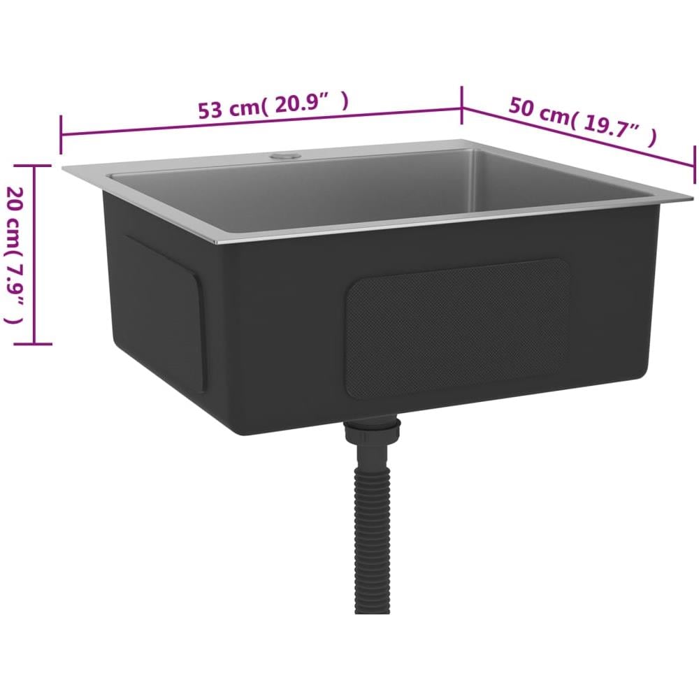 Lavello Da Cucina Lavorato A Mano Con Filtro In Acciaio Inox - Foto 2