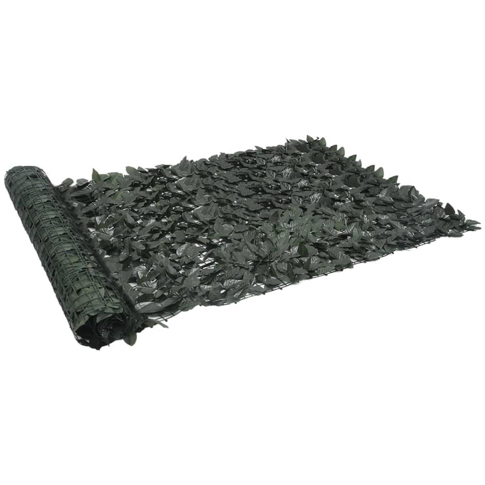 Paravento da Balcone con Foglie Verde Scuro 600x150 cm - Foto 2