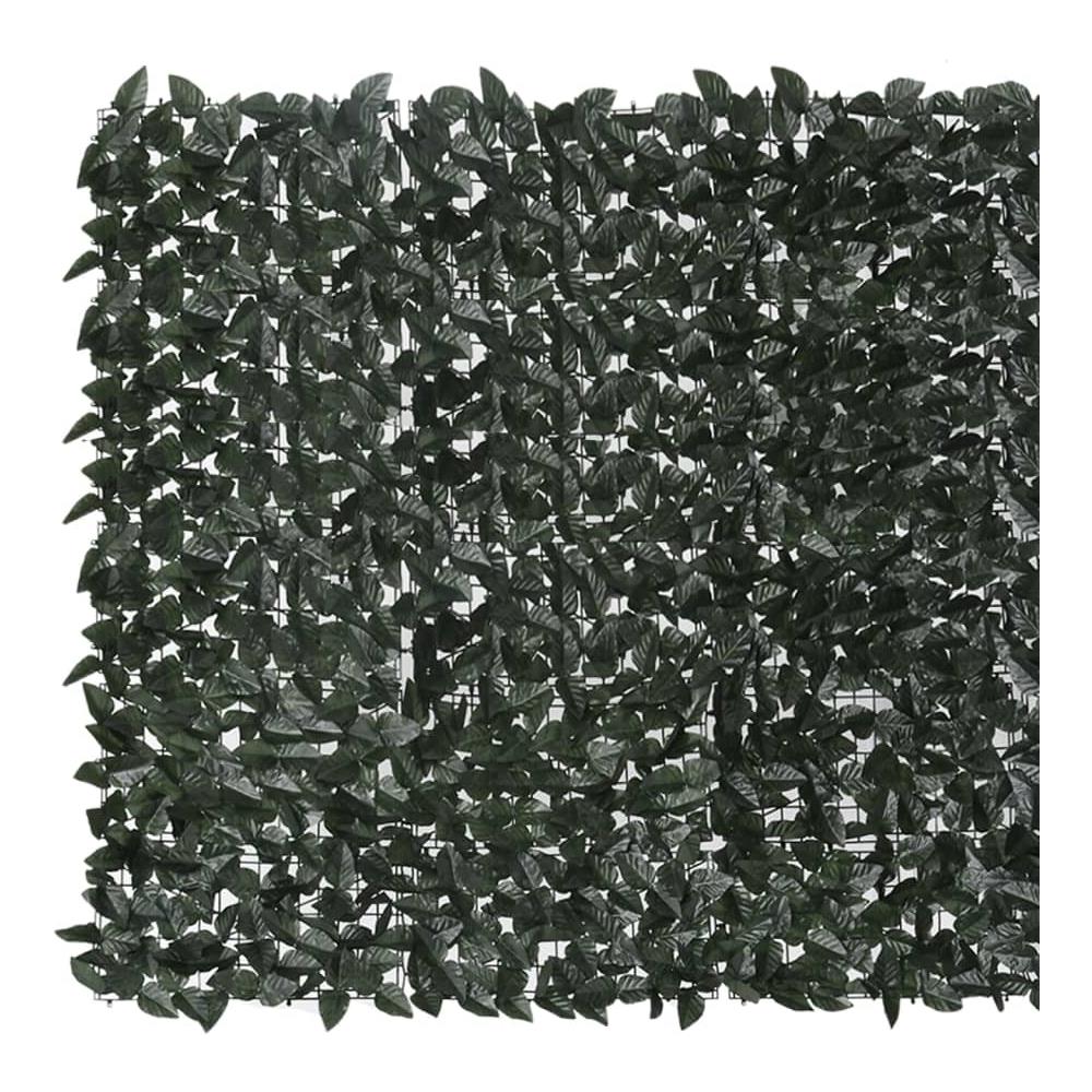 Paravento da Balcone con Foglie Verde Scuro 600x150 cm - Foto 3
