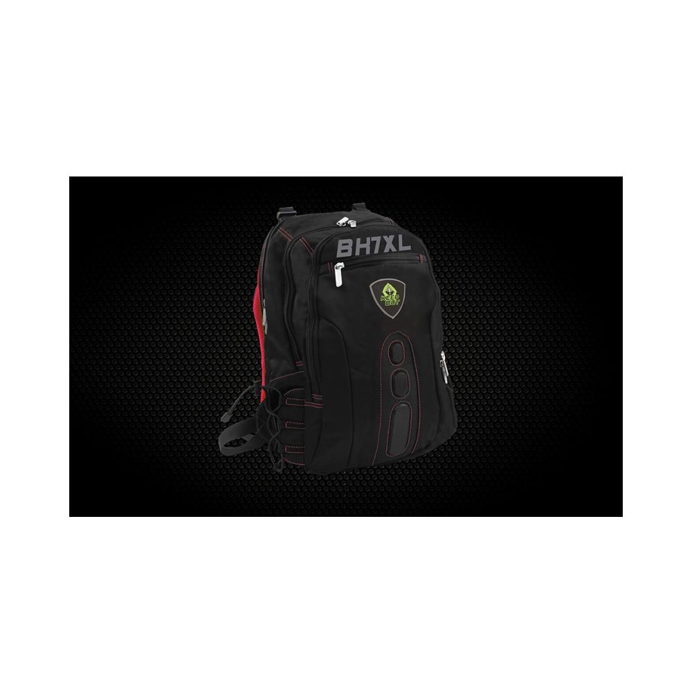 BK7RXL Ecopelle Nero, Rosso zaino - Foto 6