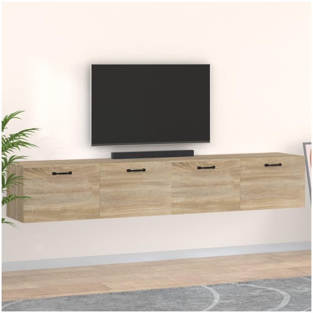 Mobili Parete 2 Pz Rovere Sonoma 100x36,5x35 Cm In Multistrato - Foto 1
