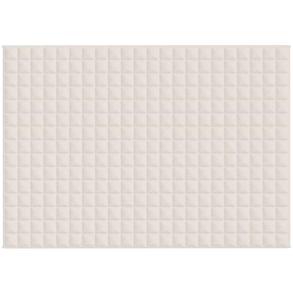 Coperta Ponderata Crema Chiaro 155x220 cm 7 kg Tessuto - Foto 2