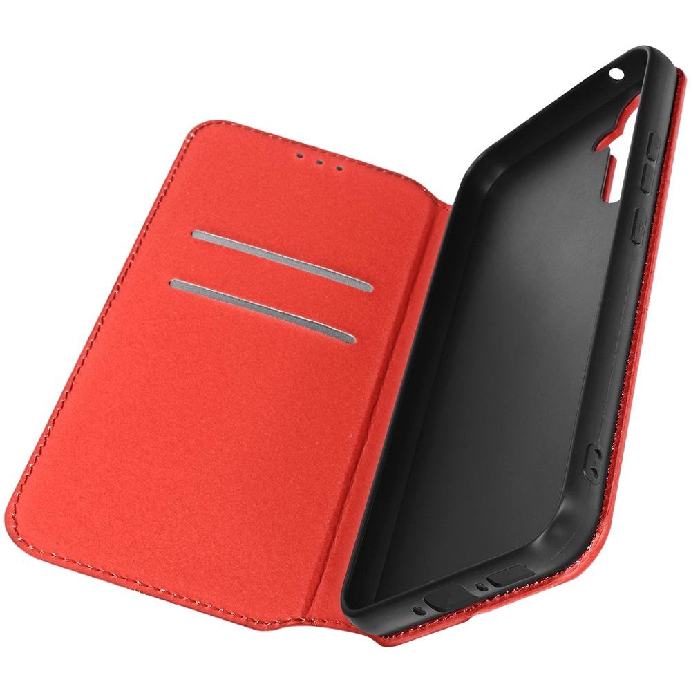 Custodia Per Samsung Galaxy A34 5g Portafoglio Funzione Supporto Video Rossa - Foto 5