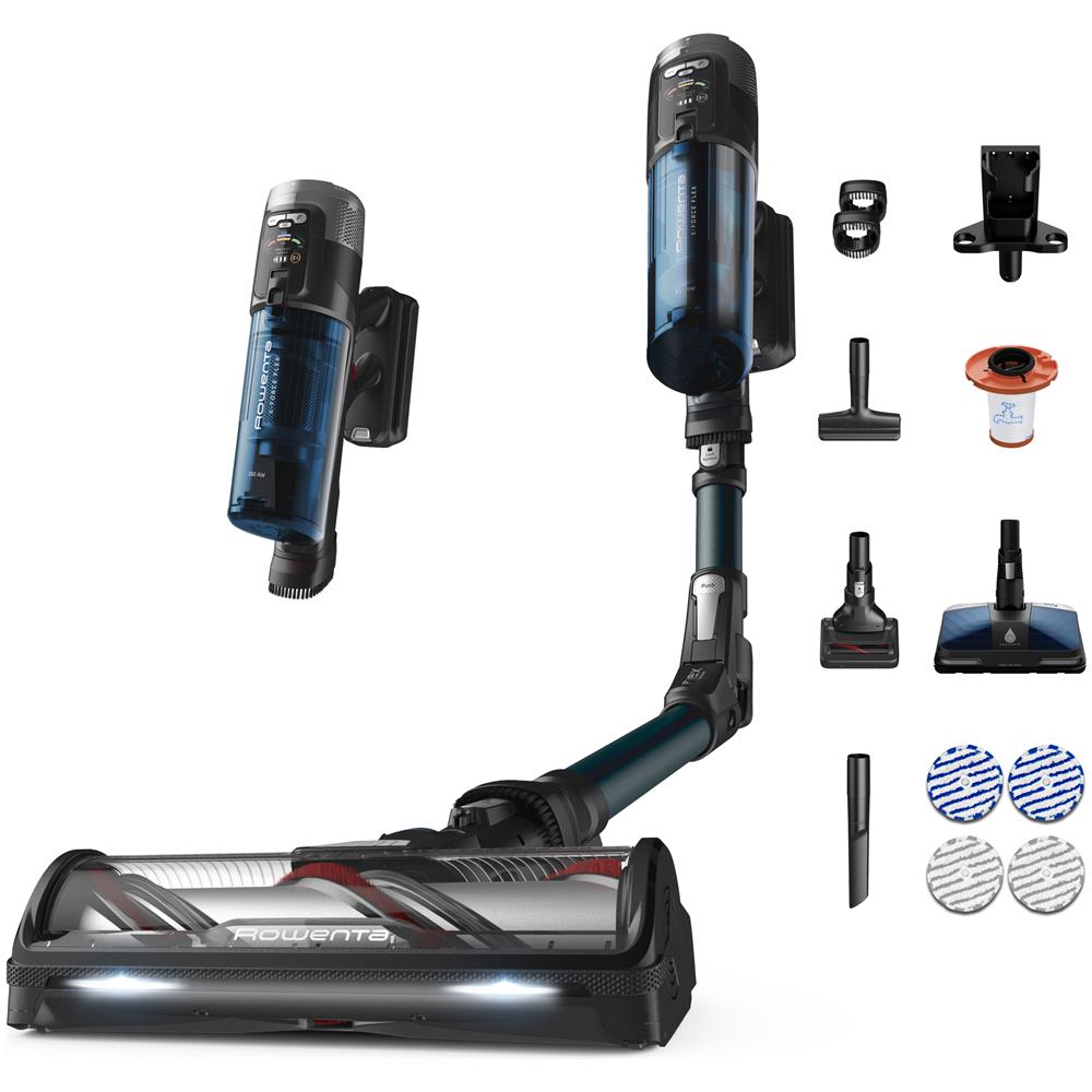 RH9AD1WO scopa elettrica Aspirapolvere a bastone 2 in 1 Batteria Secco e bagnato Senza sacchetto Viola - Foto 1