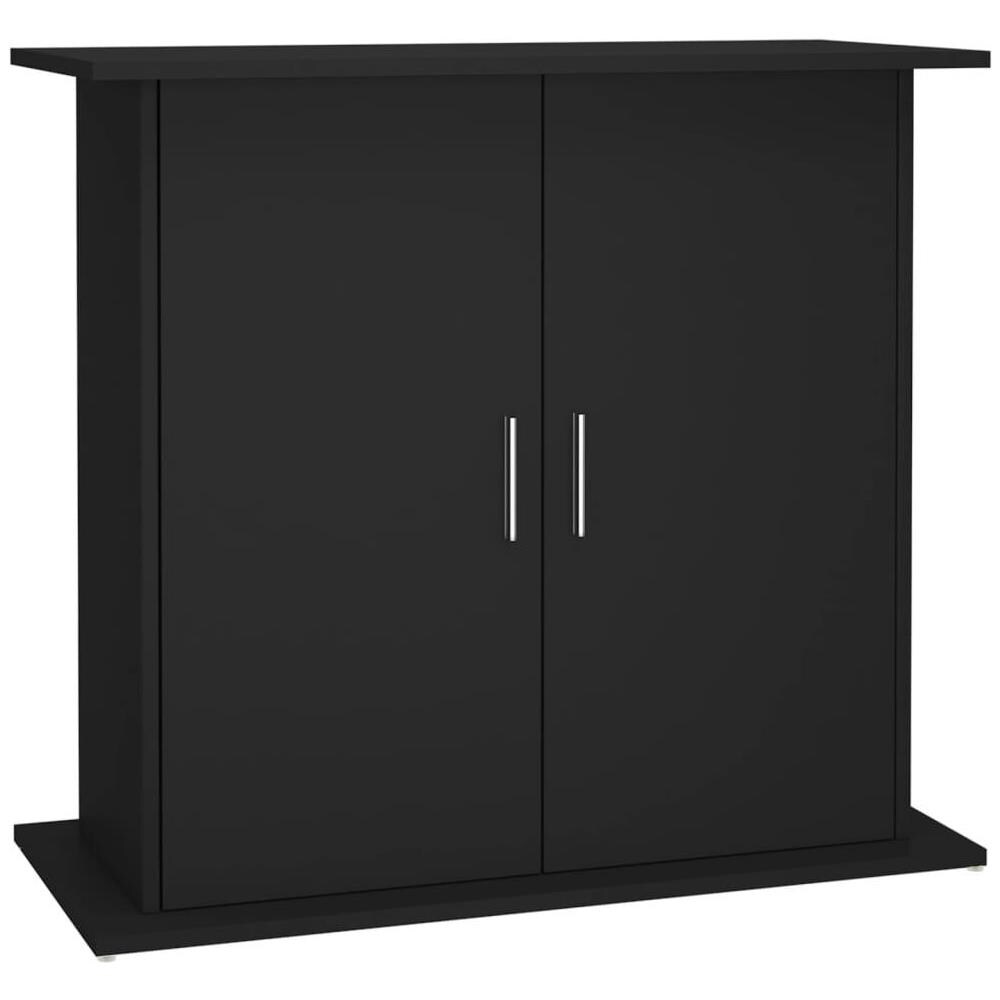 Supporto per Acquario 81x36x73 cm in Legno Multistrato Nero - Foto 1