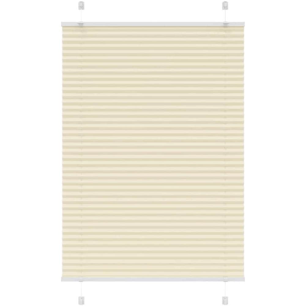 Tenda Plissettata Crema 90x100 cm Larghezza Tessuto 89,4 cm - Foto 1