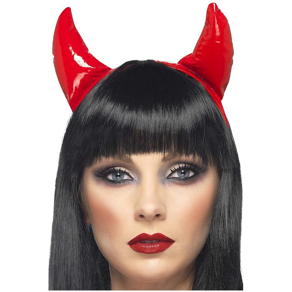 Corna Diavolo Rosse Adulto Halloween Taglia Unica - Foto 2