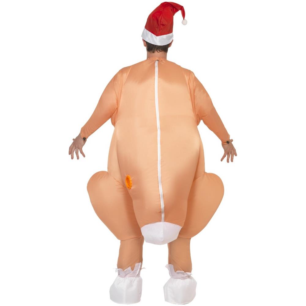 Costume Gonfiabile Da Tacchino Di Natale Per Adulto Taglia Unica - Foto 2